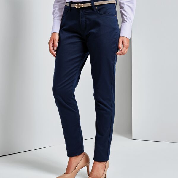 Premier Ladies Performance Chino Jeans Thumbnail